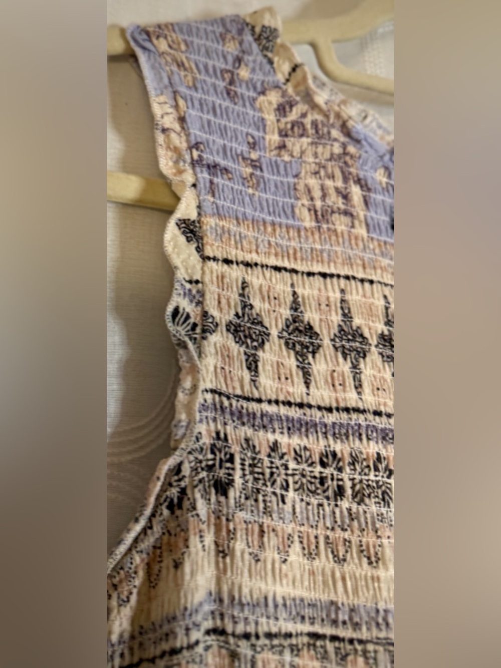 Altar'd State Lavender and Cream Boho Maxi Dress - Picture 9 of 11